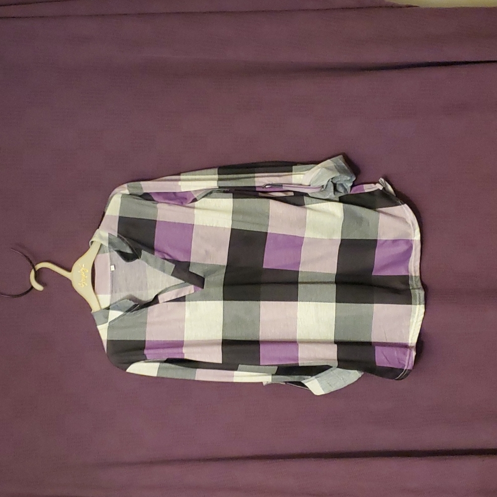 Polyester/Spandex XL pullover blouse